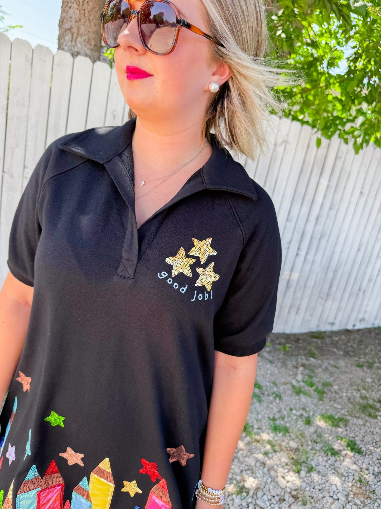 Pencil Mini Dress - Black