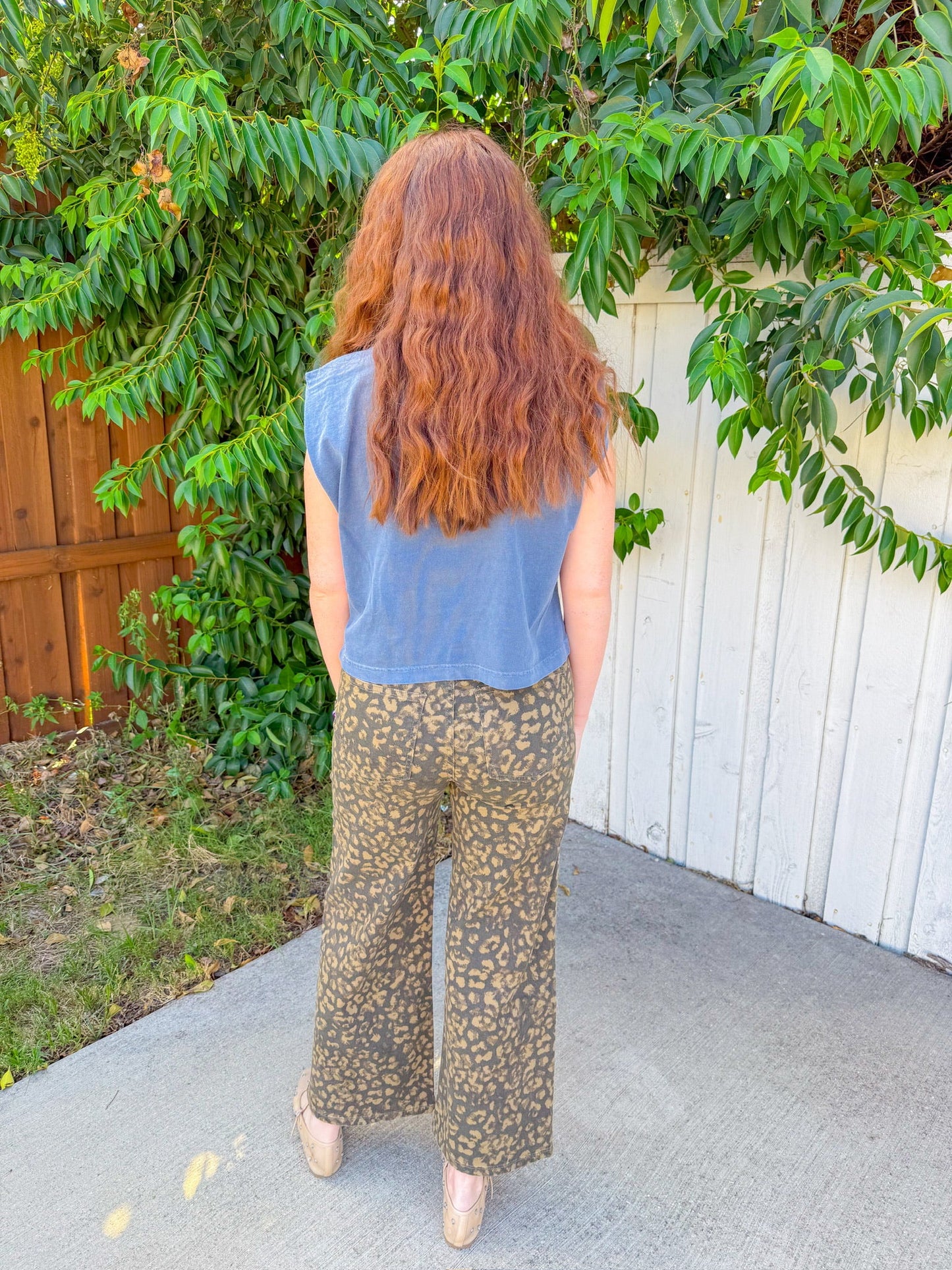 Meg High Rise Wide Leg Jeans - Wood