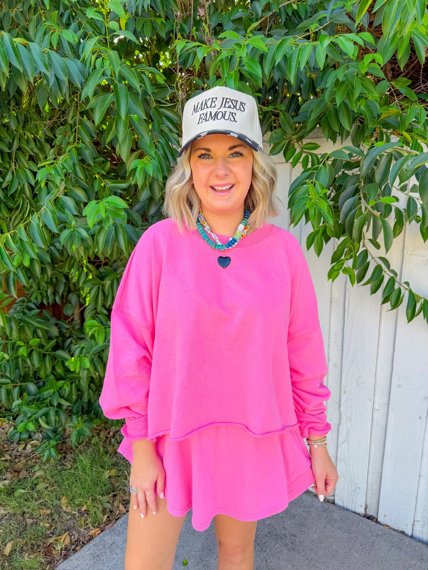 Cheerful Vibes Top - Pink