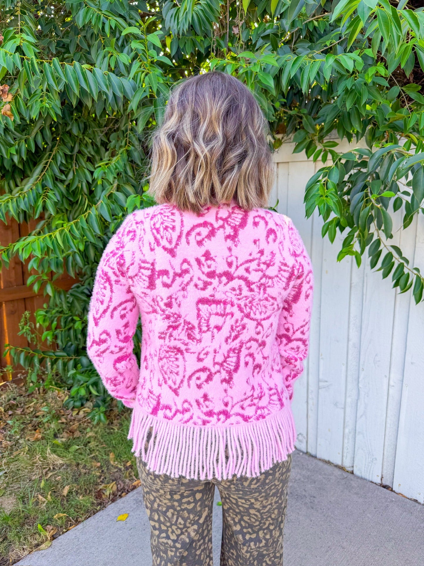 Take The Chance Cardigan - Pink