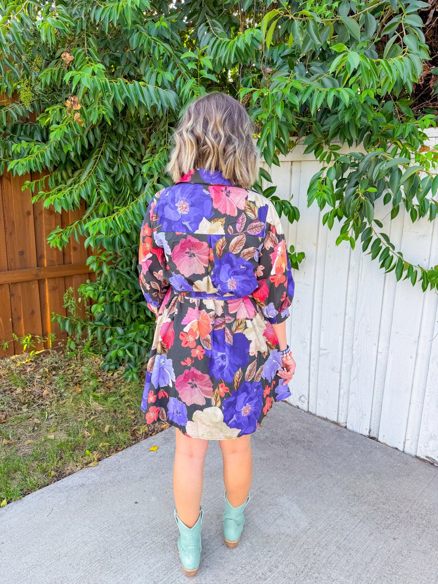 Best Bloom Mini Dress - Midnight