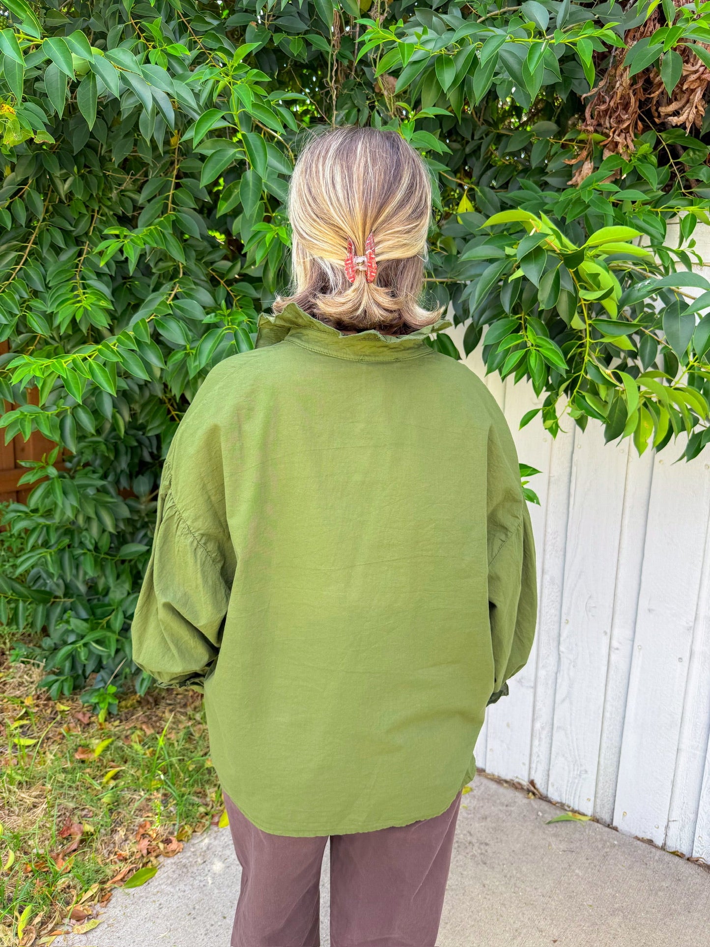 New Start Top -Forest Green