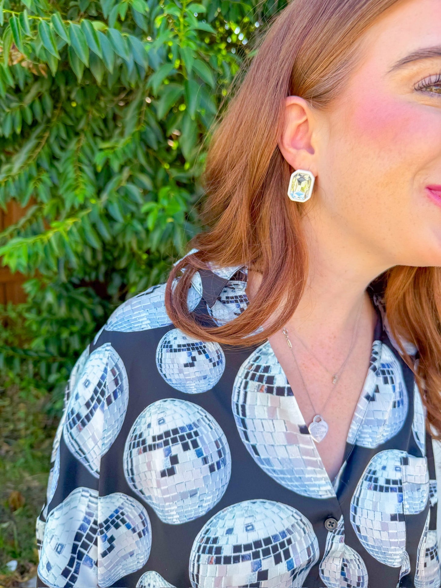 Overslept PJ Set - Disco Ball Silky