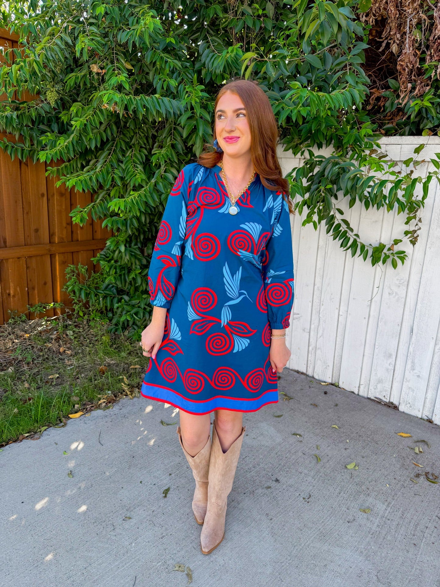 Gia Mini Dress - Indigo