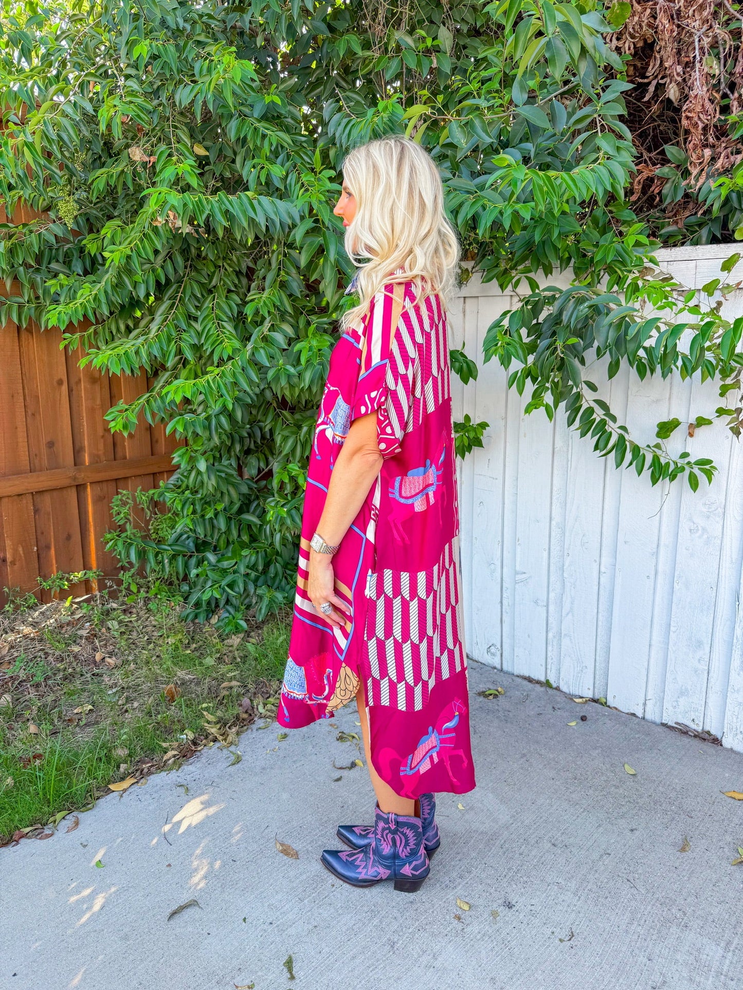 Girl Nights Midi Dress - Burgundy