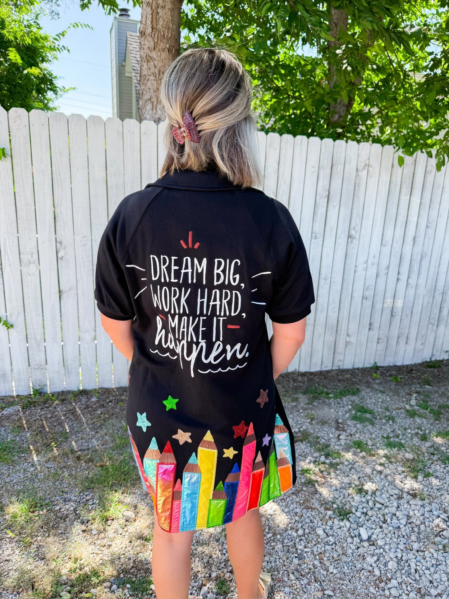 Pencil Mini Dress - Black