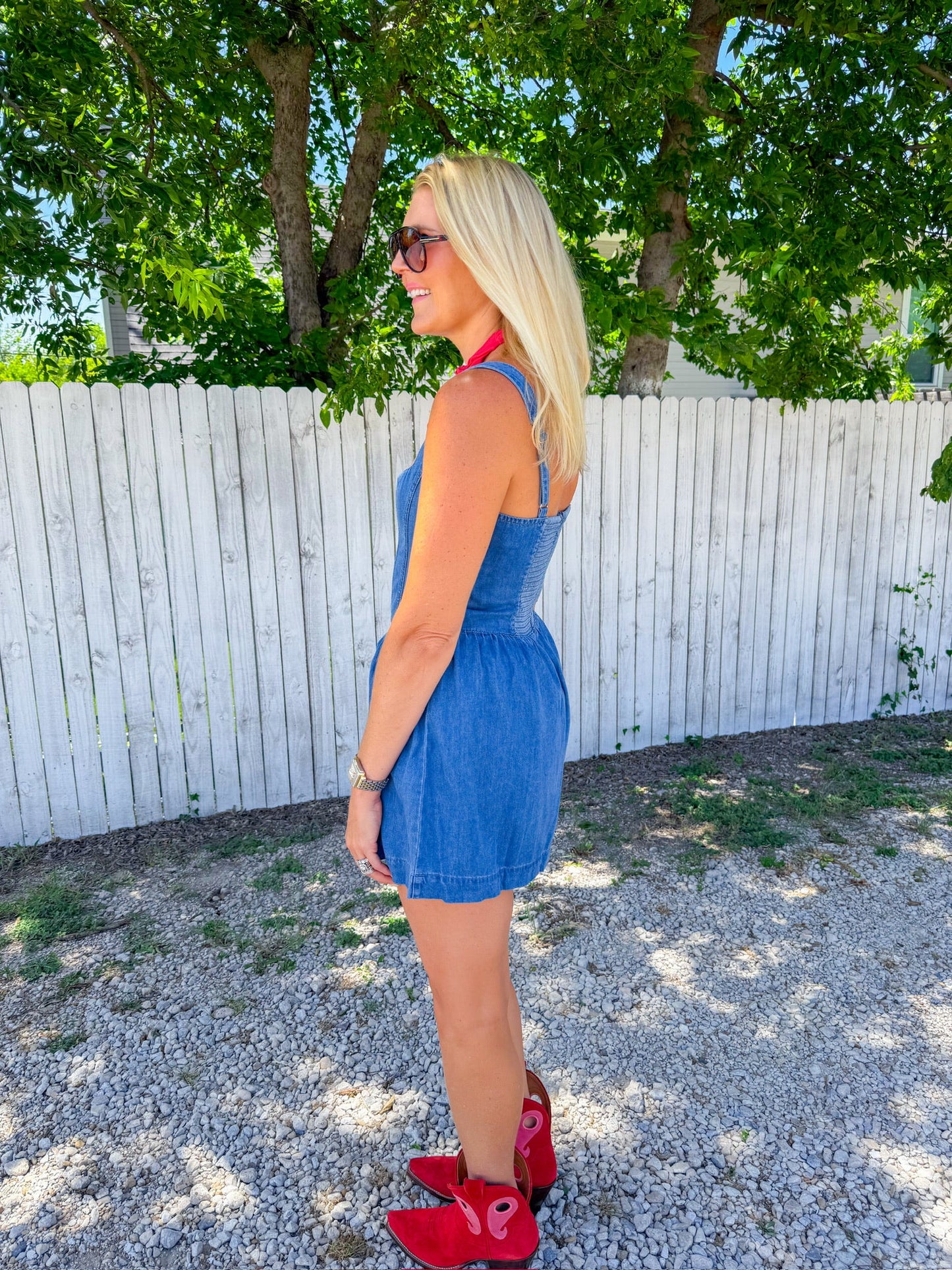 Corset Mini Dress - Dark Indigo