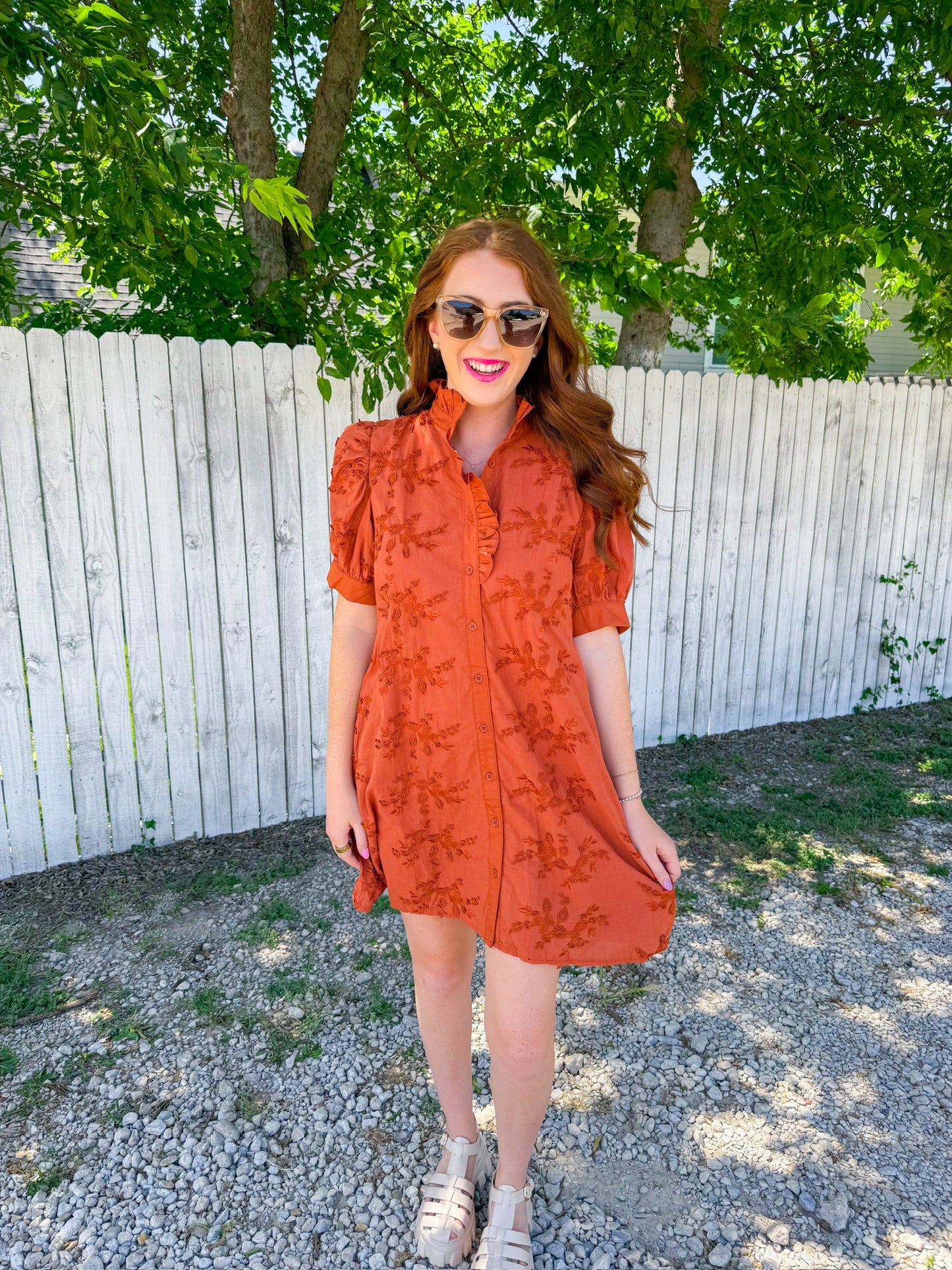 All The Feels Mini Dress - Caramel