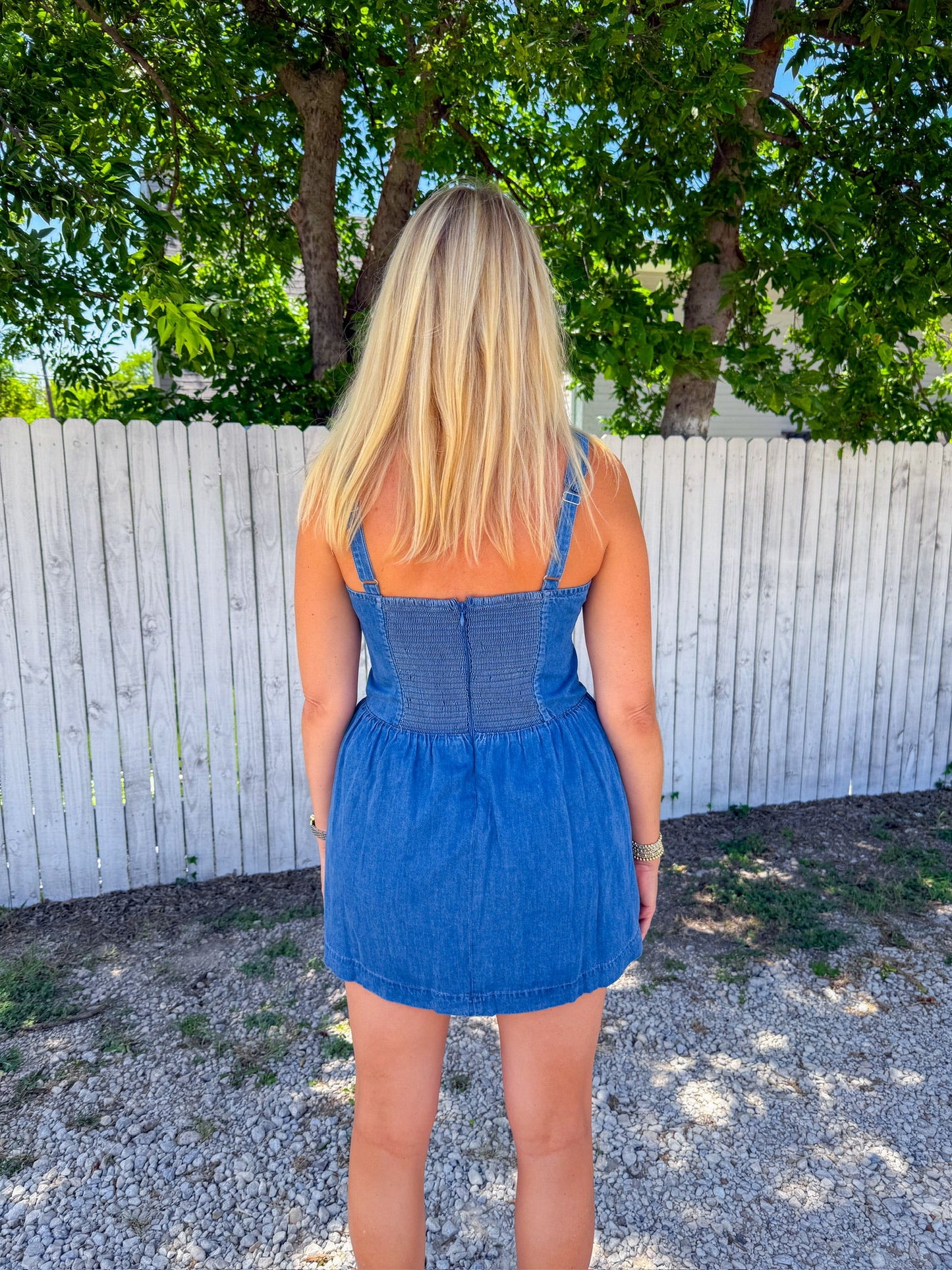 Corset Mini Dress - Dark Indigo