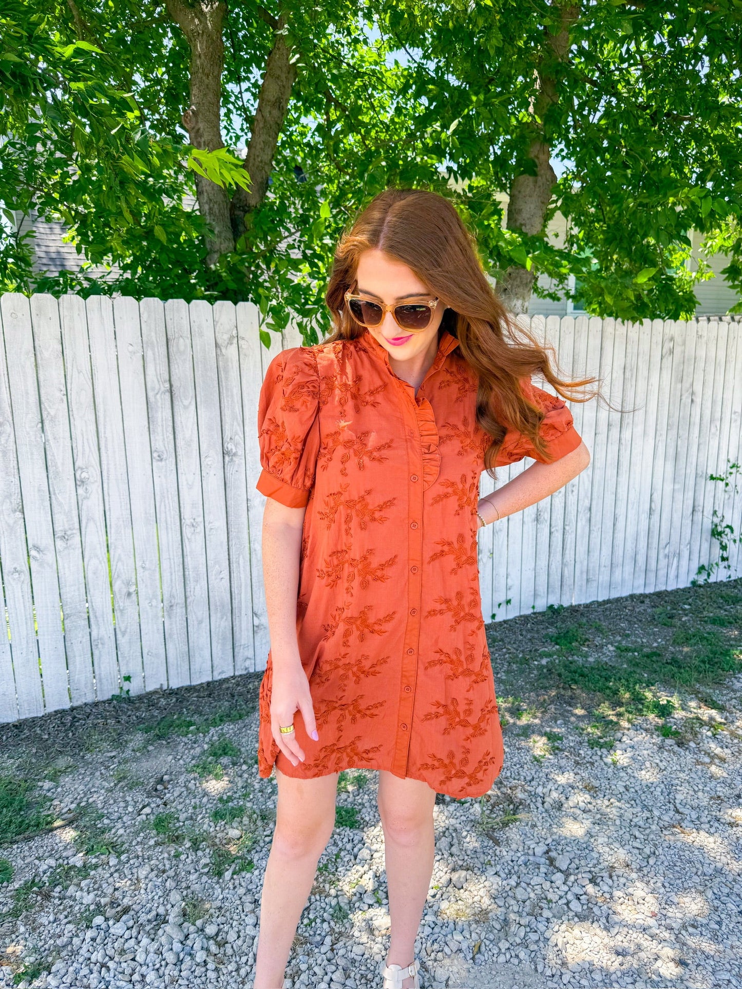 All The Feels Mini Dress - Caramel