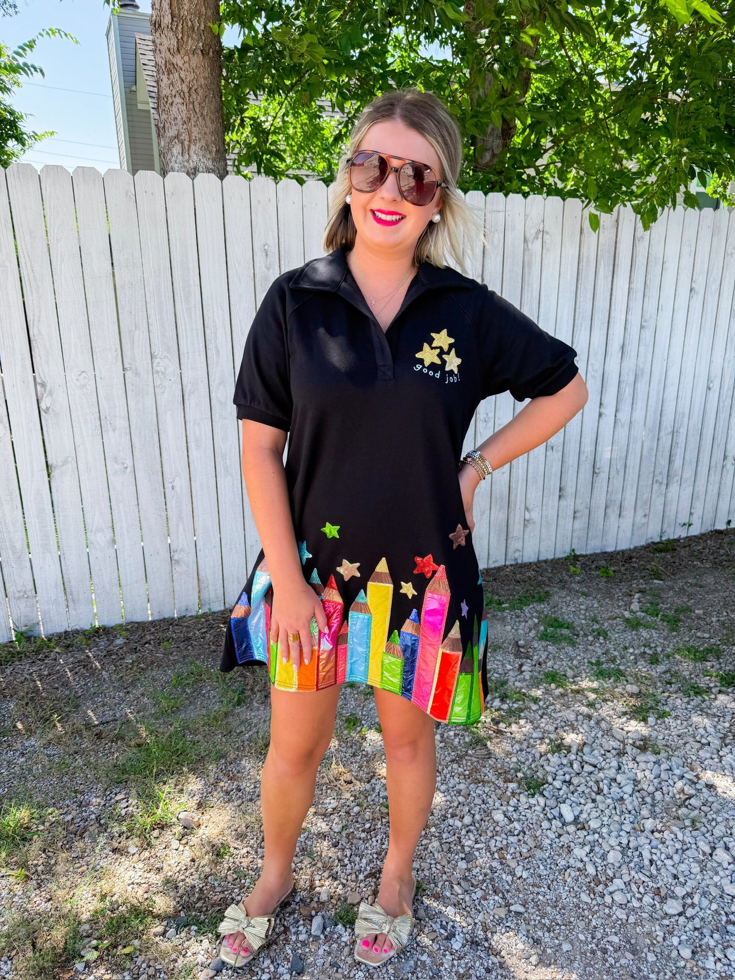 Pencil Mini Dress - Black