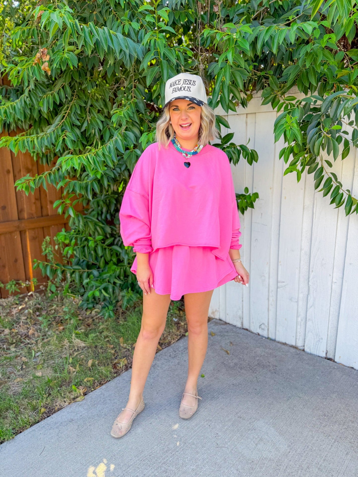 Cheerful Vibes Top - Pink