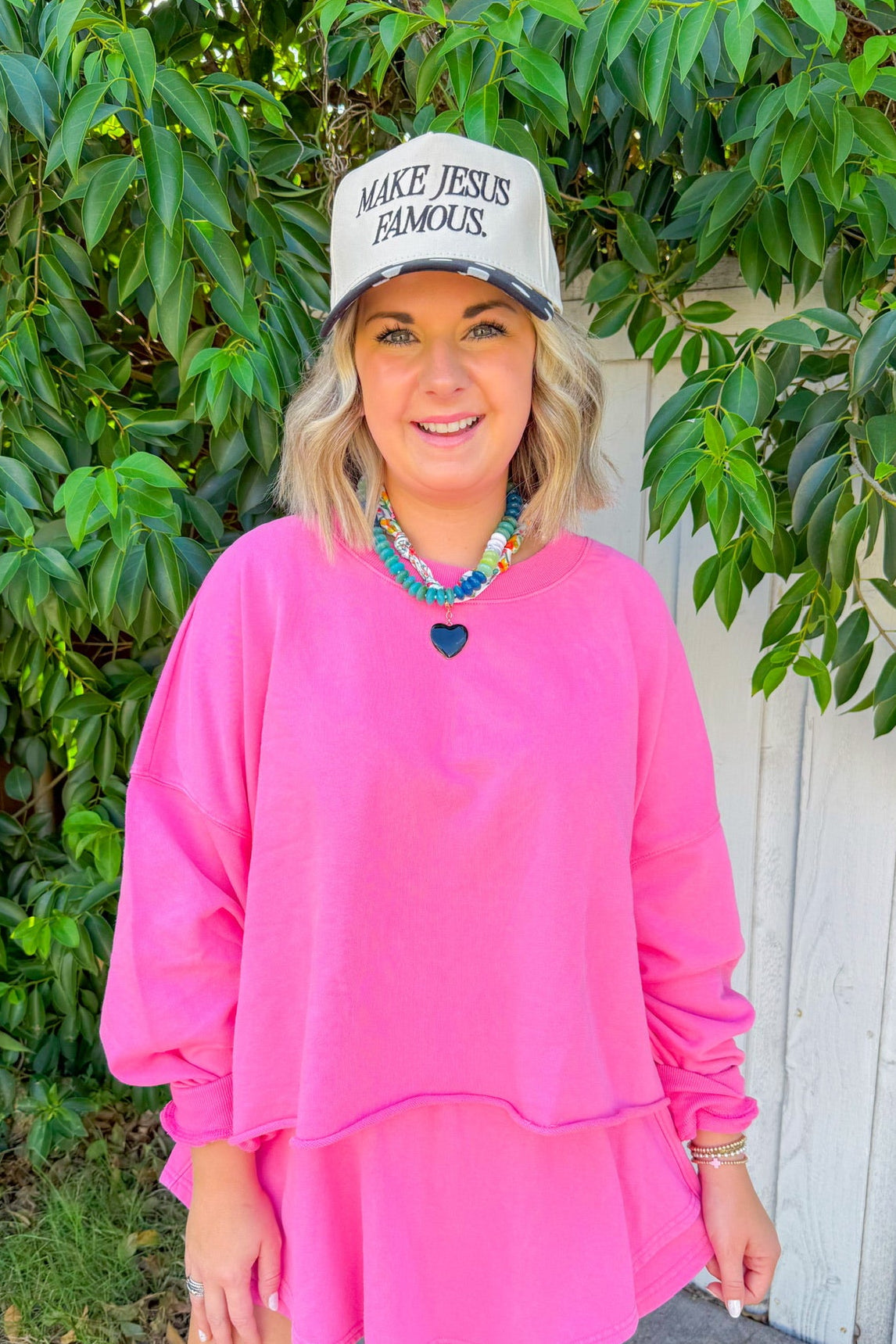 Cheerful Vibes Top - Pink