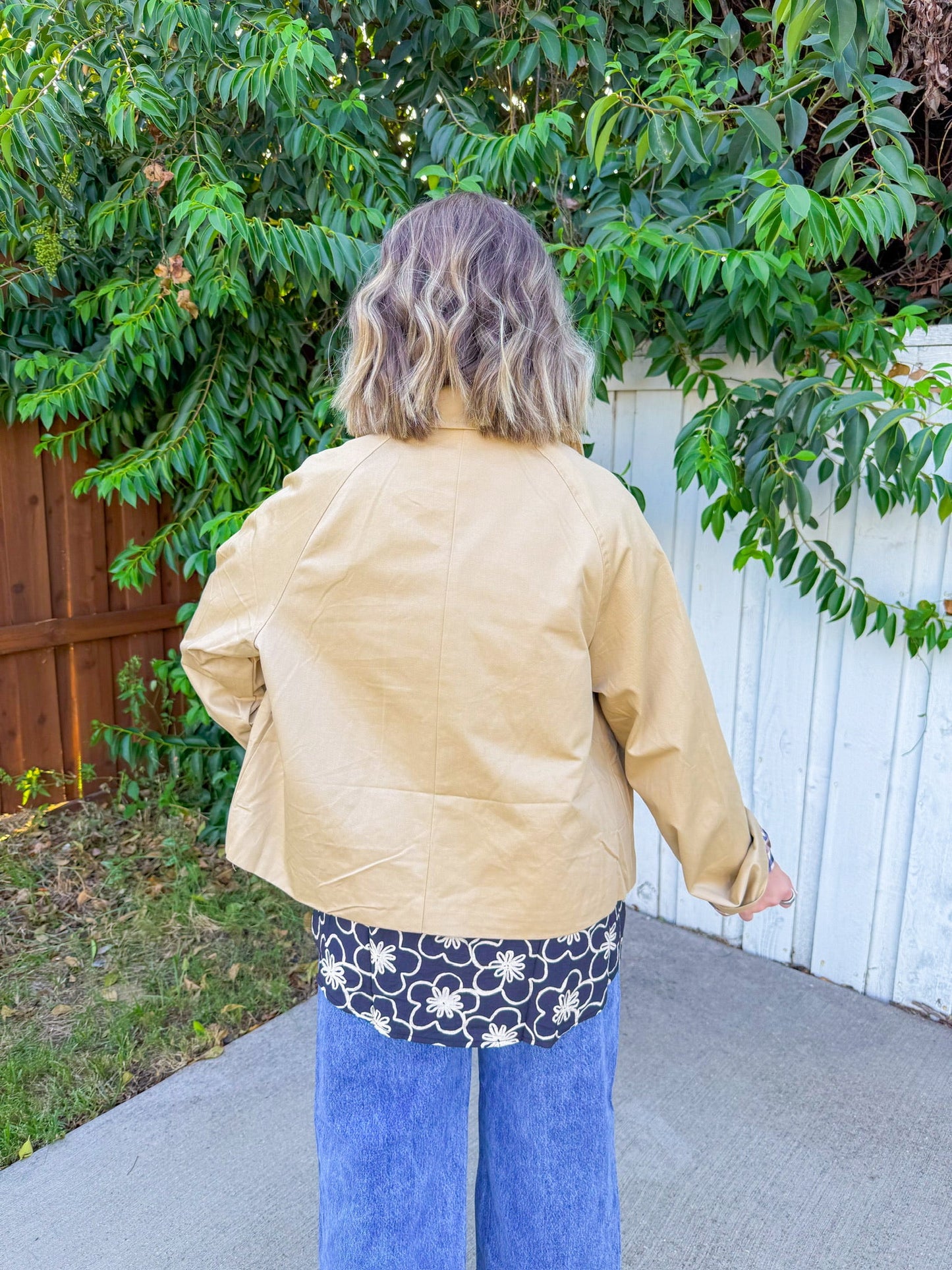 Too Posh Jacket - Tan/Plaid