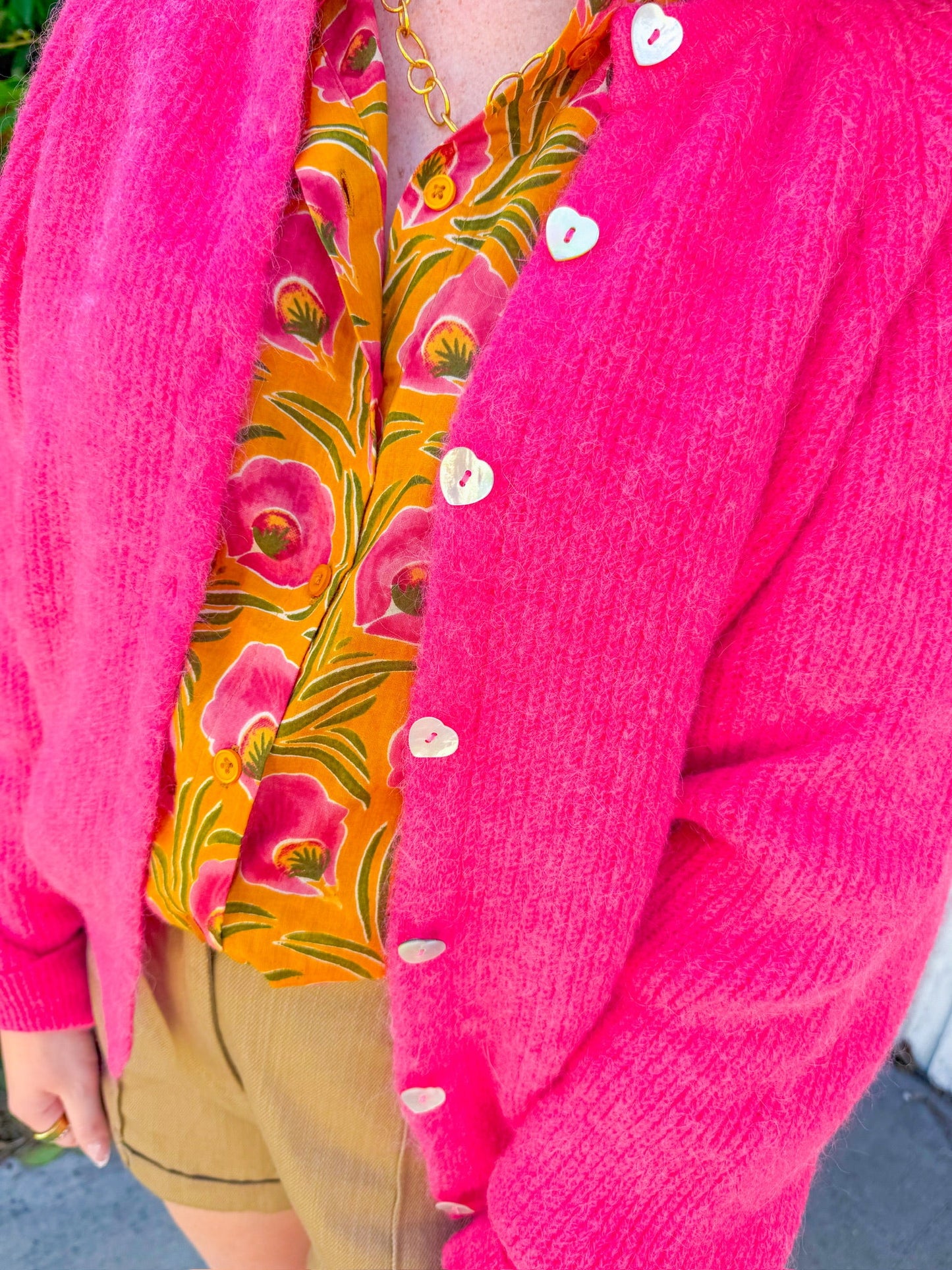 Sweet Darling Cardigan - Coral