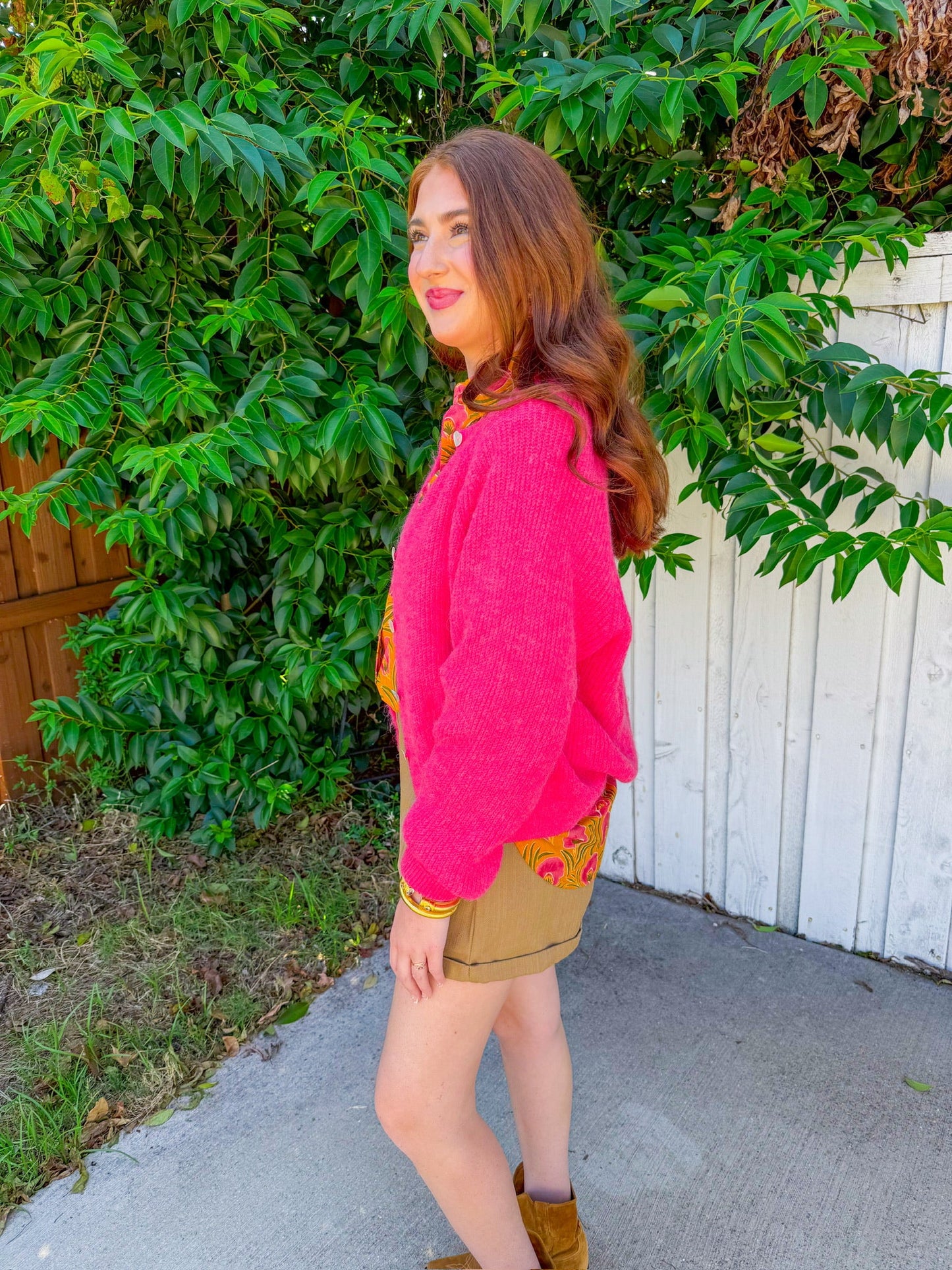 Sweet Darling Cardigan - Coral