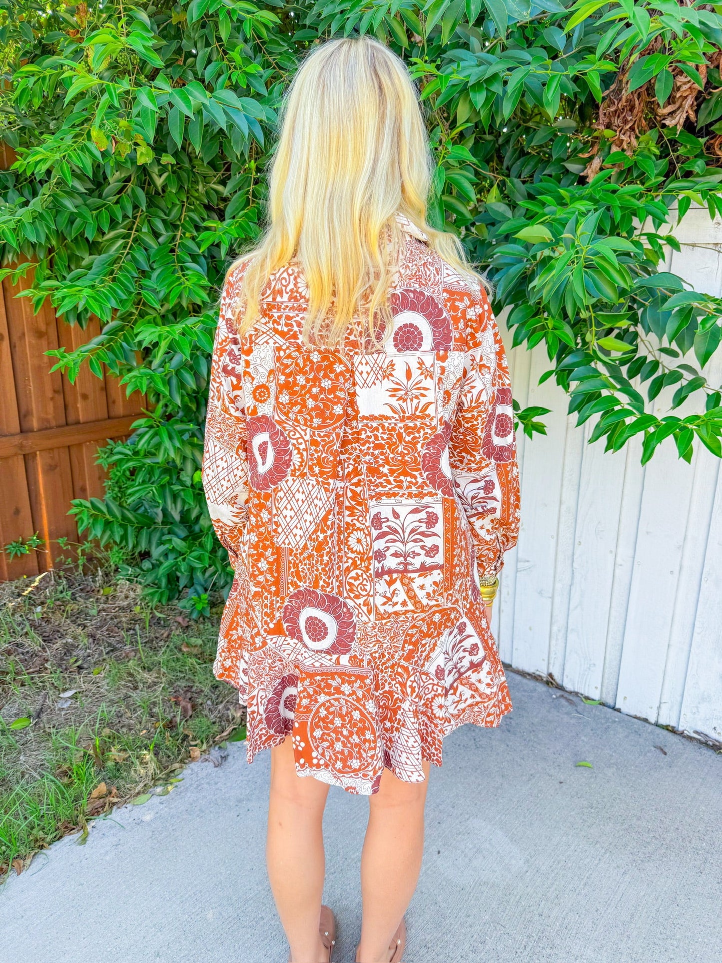 Swing Dancing Mini Dress - Camel