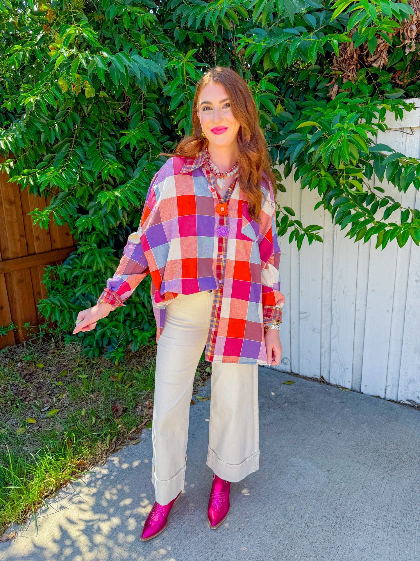 Tailgate Fun Top - Orange/Purple