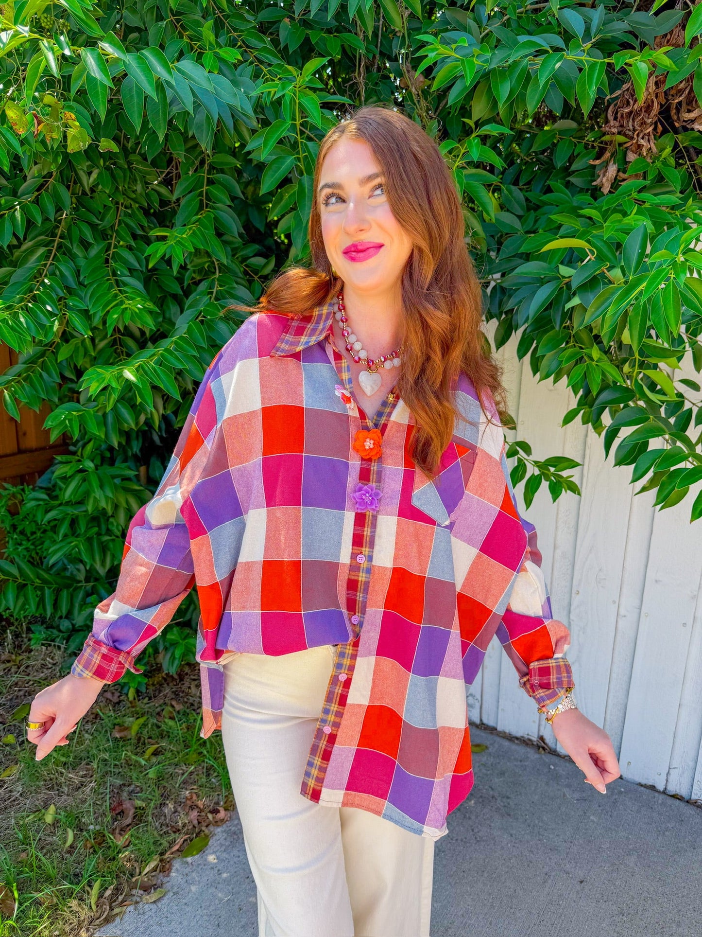 Tailgate Fun Top - Orange/Purple