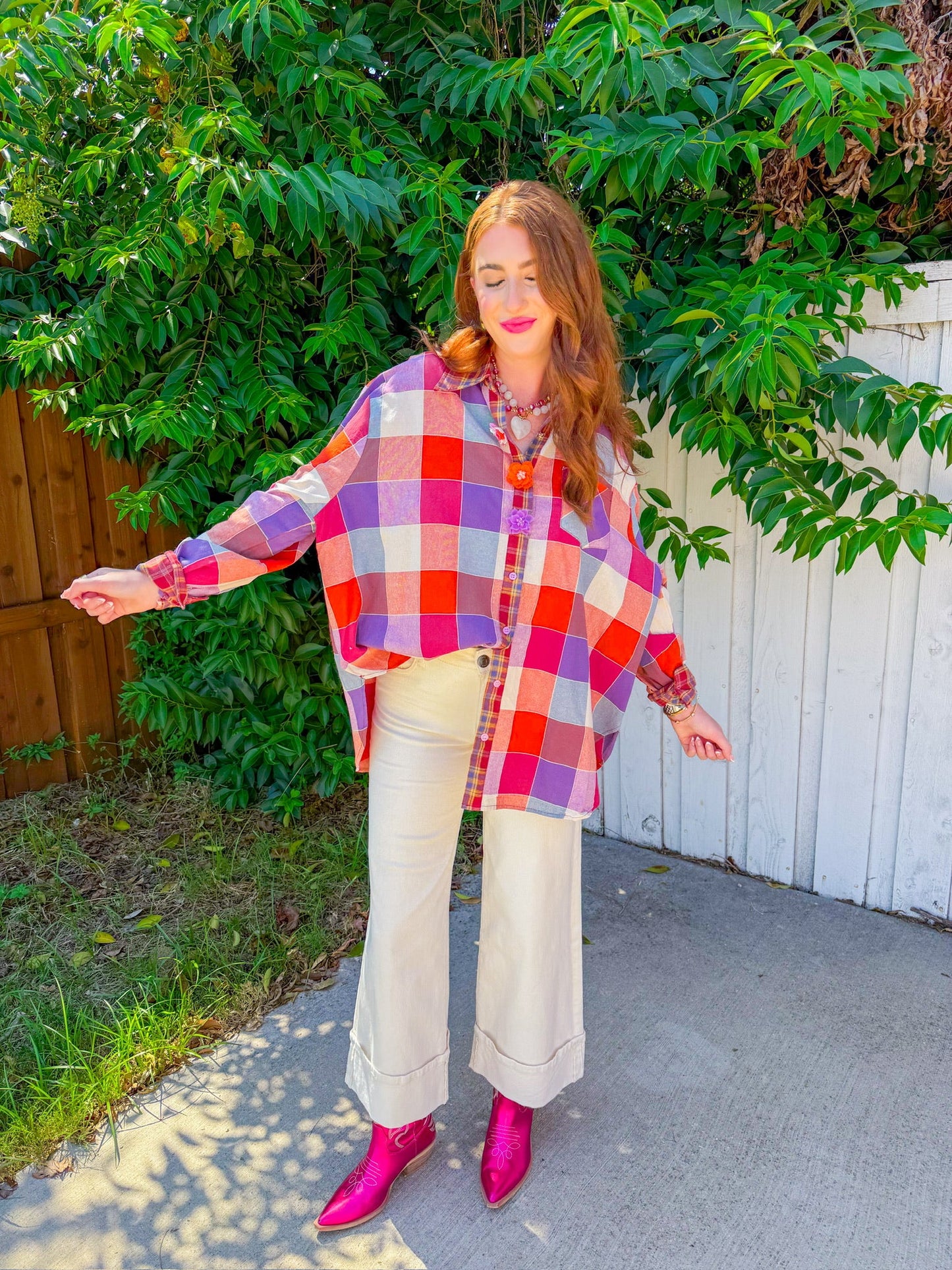 Tailgate Fun Top - Orange/Purple