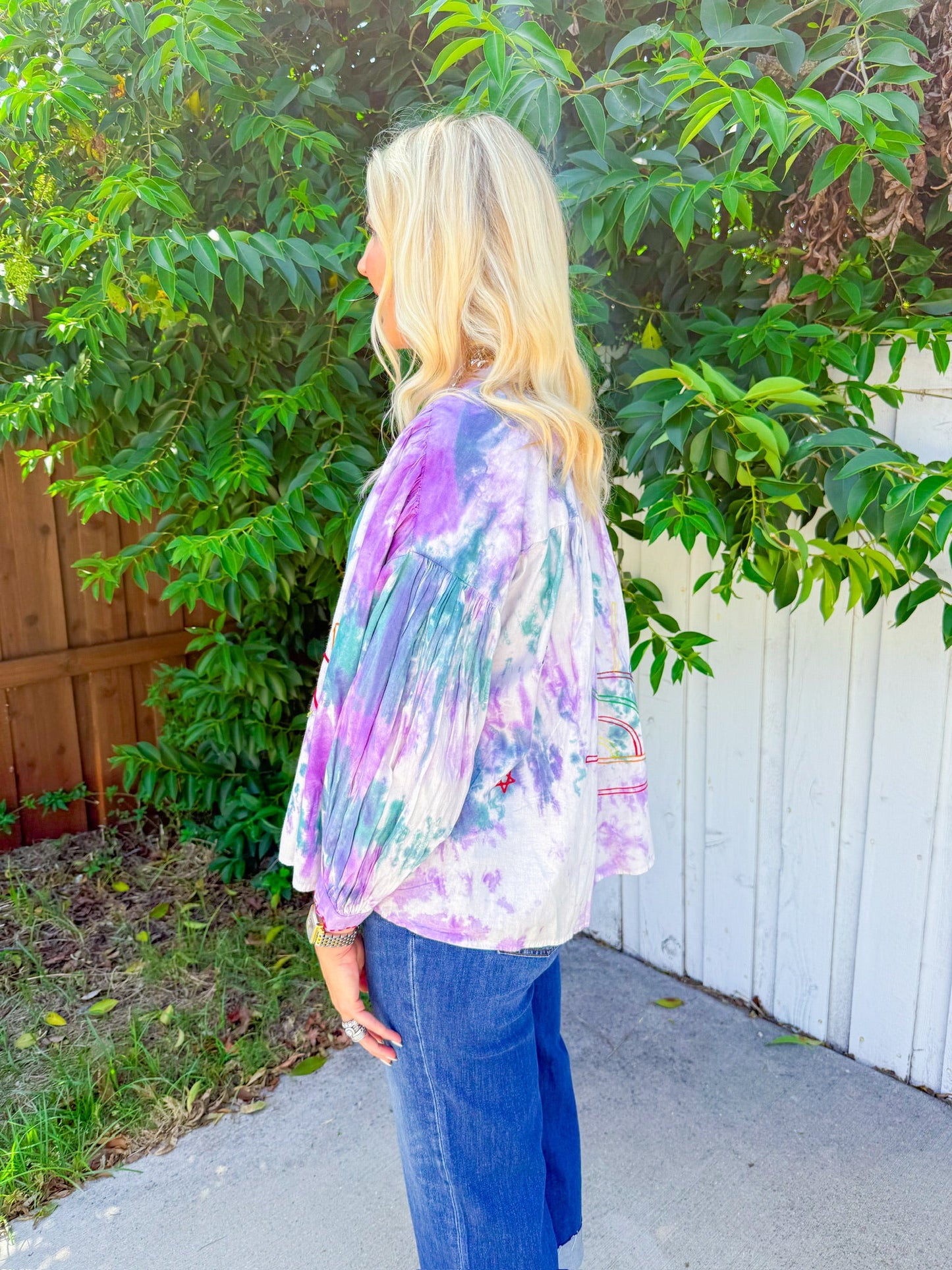 Weekend Fun Top - Purple/Teal