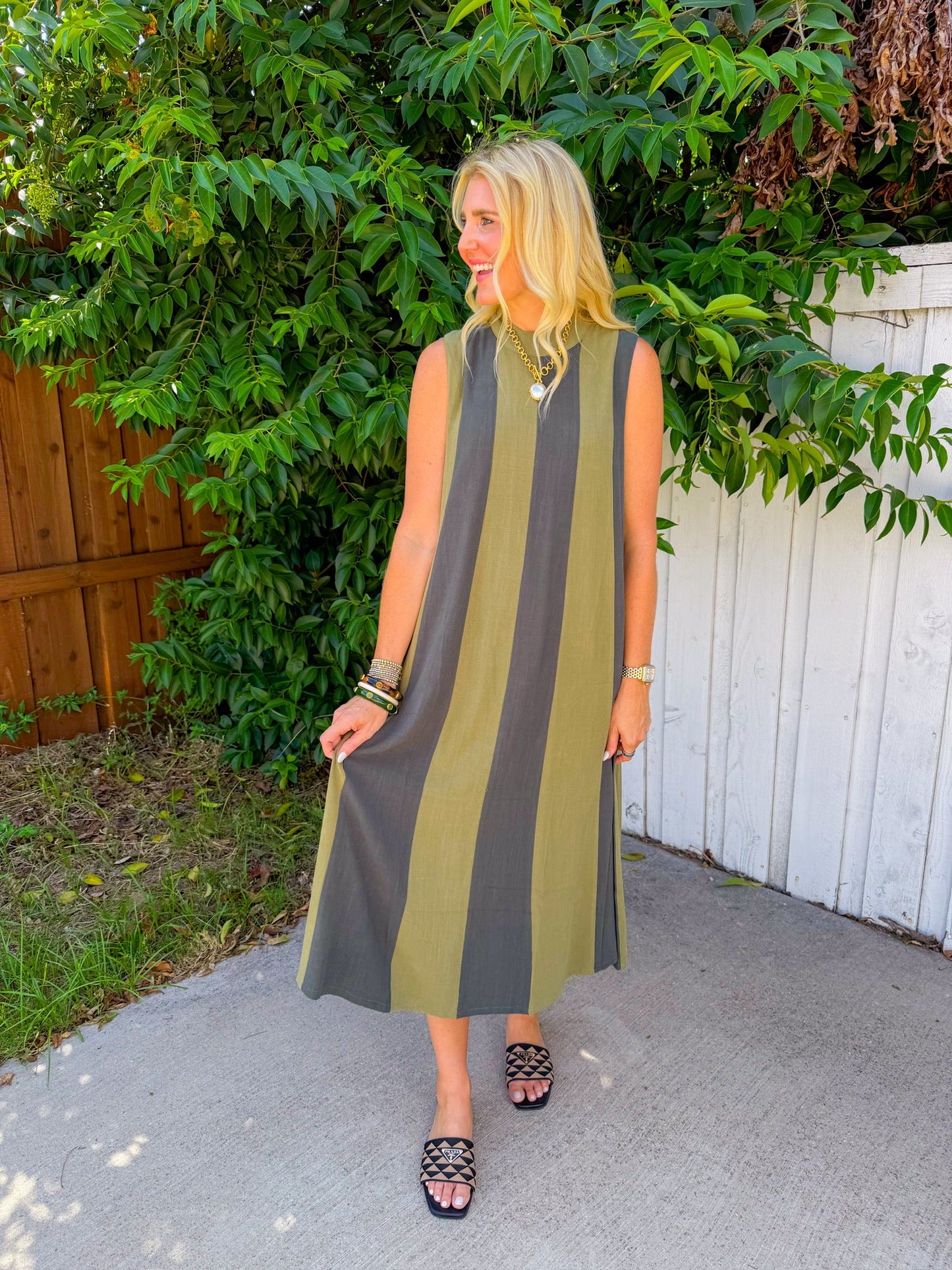 Amber Canopy Maxi Dress - Green