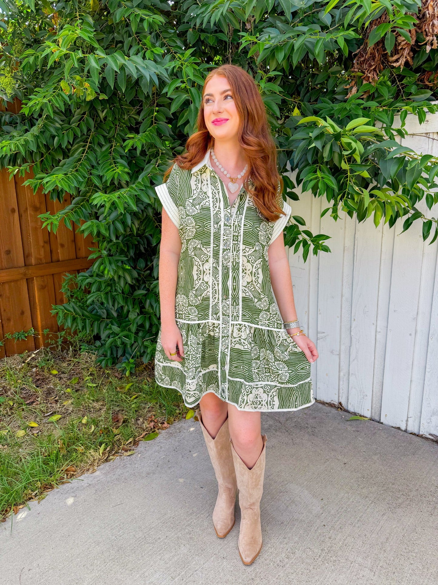 Wishing For You Mini Dress - Olive