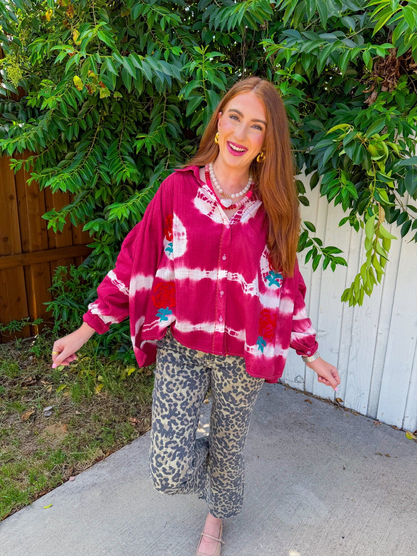 Kiss and Tell Top - Maroon