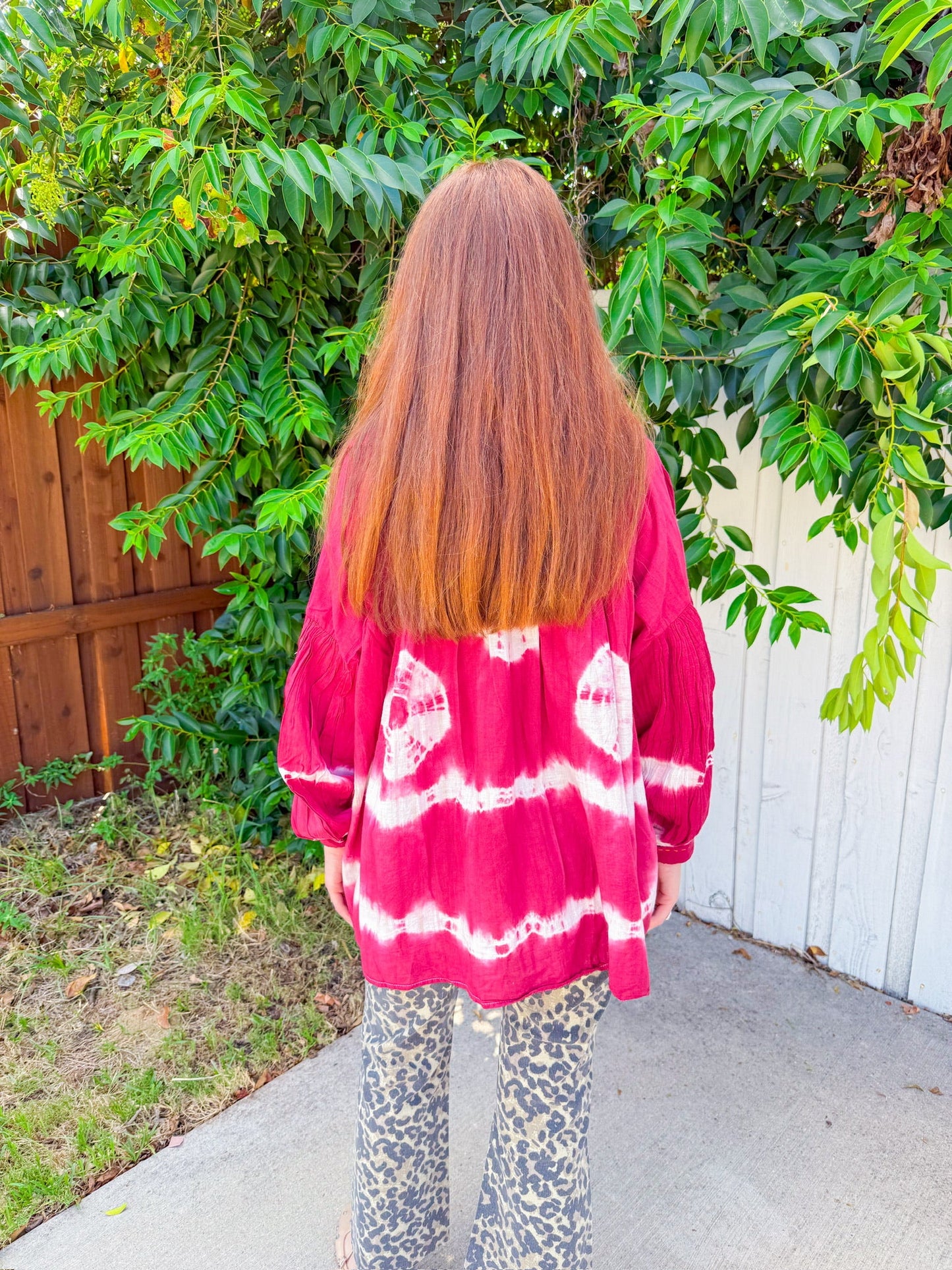 Kiss and Tell Top - Maroon