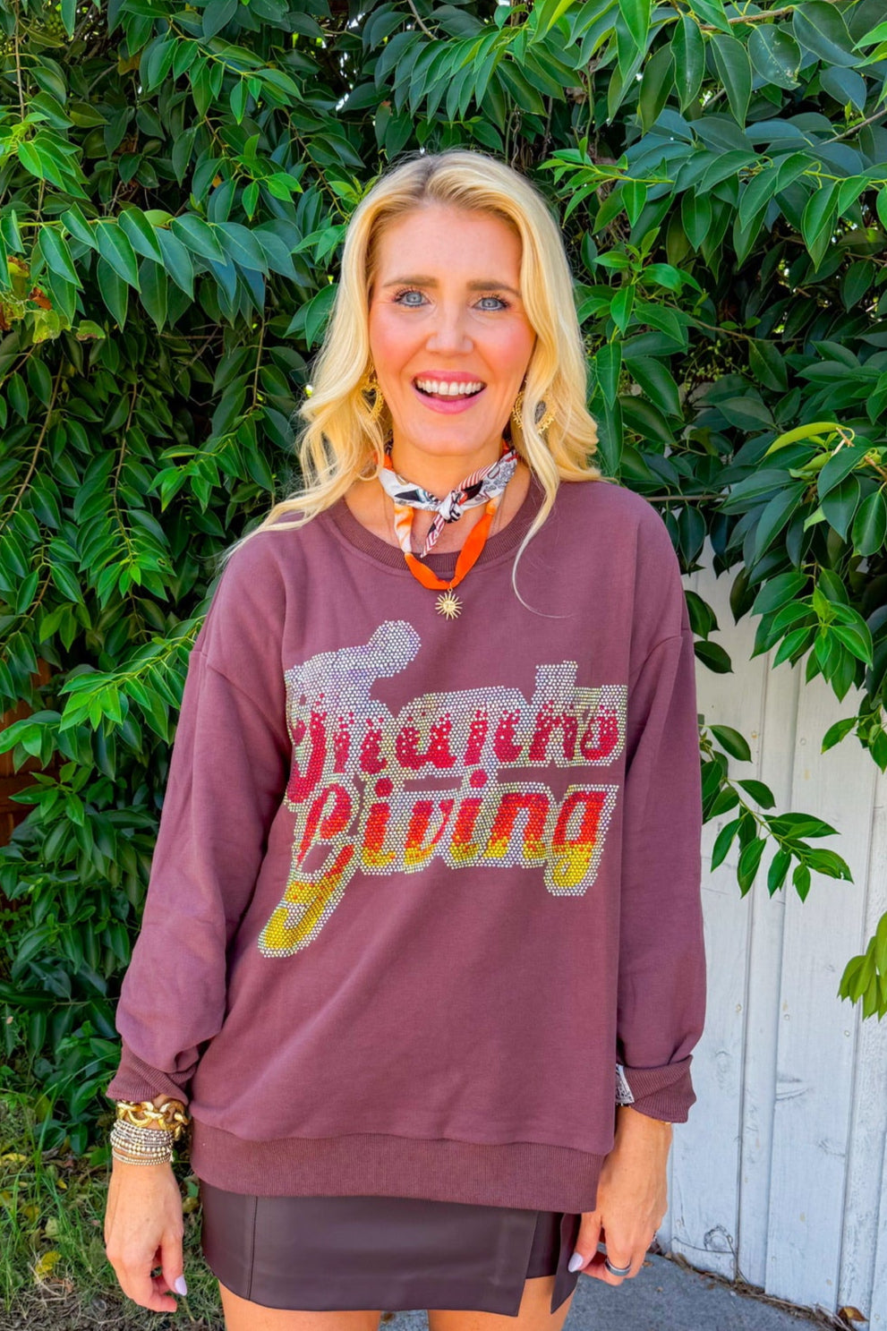 Thanksgiving Sweatshirt - Brown