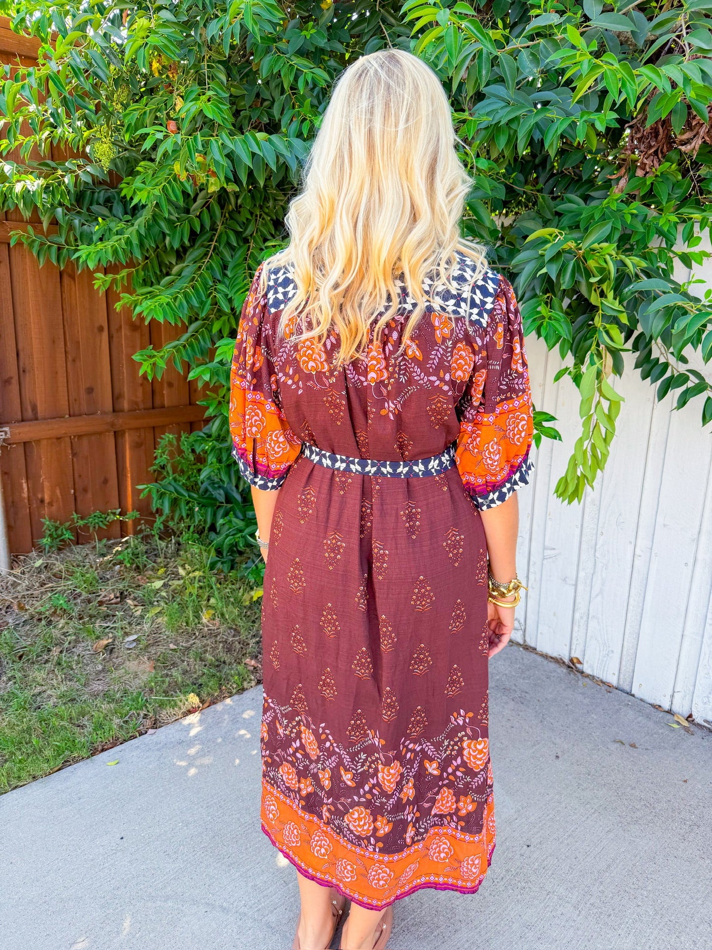 Wildflower Willow Maxi Dress - Brown