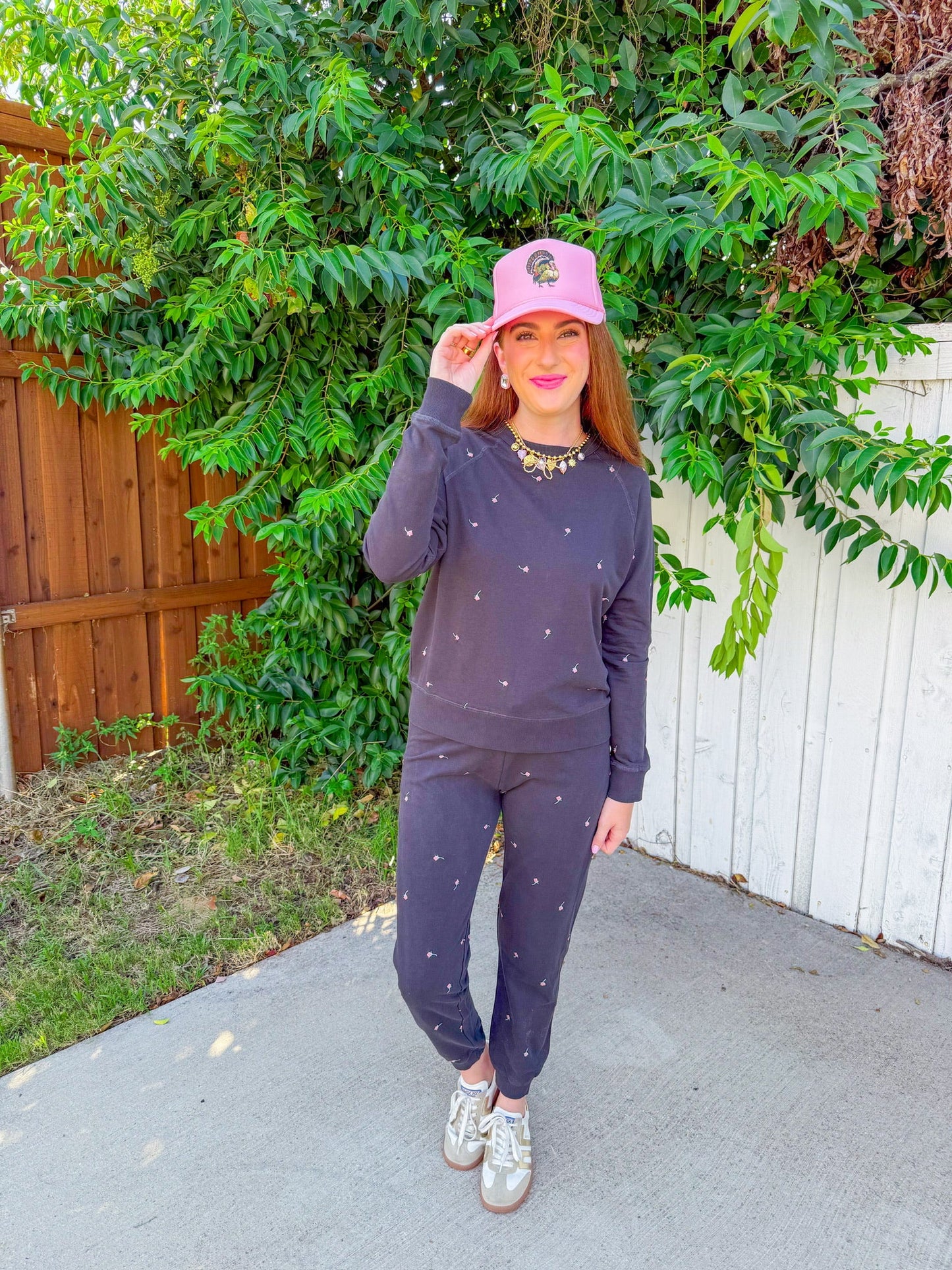 Chloe Embroidered Sweatshirt - Black