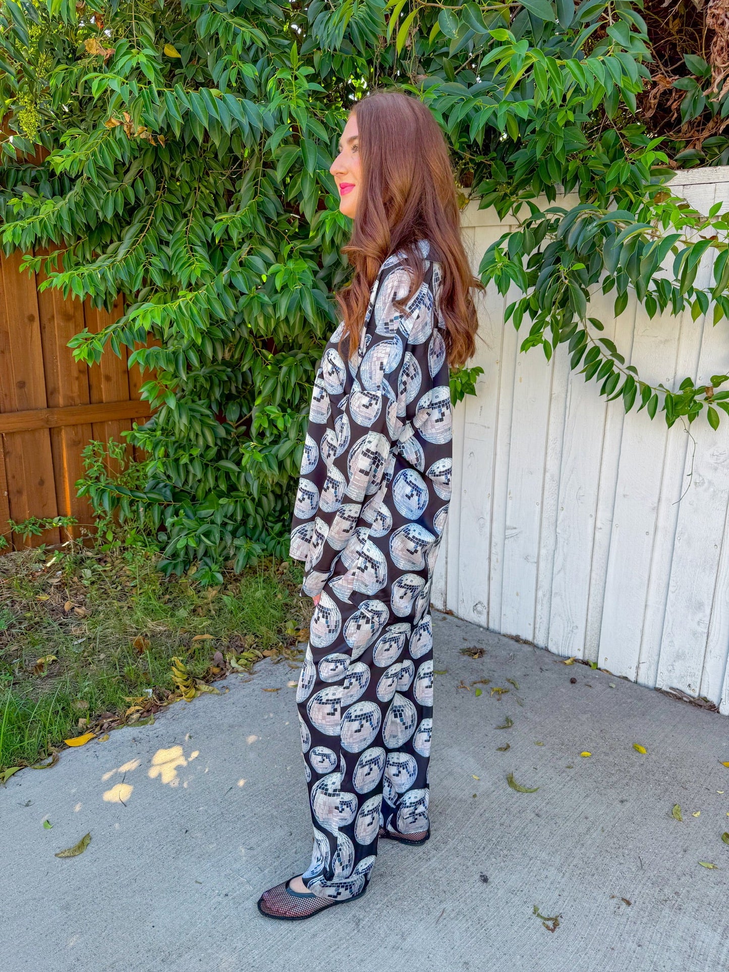 Overslept PJ Set - Disco Ball Silky