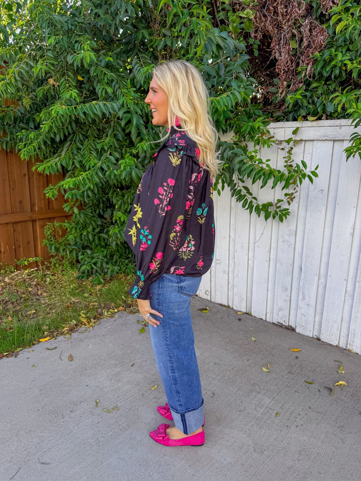 Citron Standout Top - Black